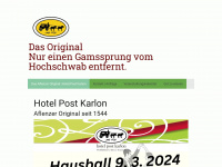 hotelpostkarlon.at Webseite Vorschau