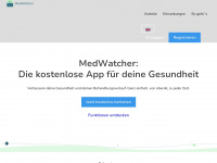 medwatcher.io Webseite Vorschau