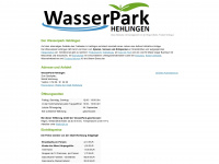 wasserpark-hehlingen.de Webseite Vorschau