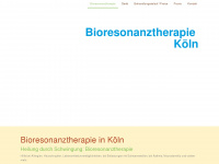 bioresonanz-therapie-koeln.de Webseite Vorschau