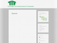 tif-technologiezentrum-fuerstenwalde.de Webseite Vorschau