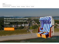 strandkorbvermietung-baabe.de Webseite Vorschau
