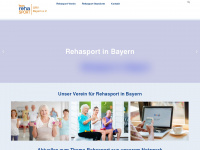 rehasport-in-bayern.de Webseite Vorschau