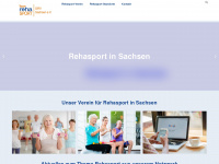 rehasport-in-sachsen.de Webseite Vorschau