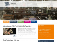 textiltechnikum.de Webseite Vorschau