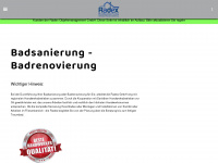 radex-badsanierung.de Webseite Vorschau