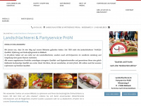 pröhl-catering.de Webseite Vorschau