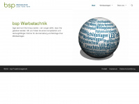 bsp-werbetechnik.de Webseite Vorschau