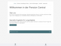 pension-central-jülich.de Webseite Vorschau