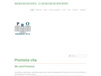 prominis.ch Webseite Vorschau