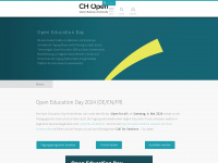 openeducationday.ch Webseite Vorschau