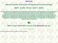 mgro.de Webseite Vorschau