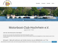 motorbootclub-hochrhein.de Webseite Vorschau