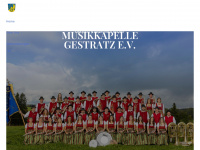 musikkapelle-gestratz.de Webseite Vorschau
