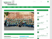 musikverein-wiesenbach.de Webseite Vorschau