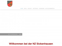 nz-sickenhausen.de Webseite Vorschau