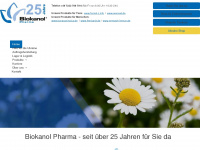 biokanol.de Webseite Vorschau