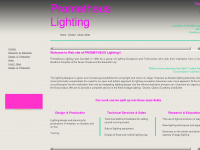 prometheus-lighting.de Webseite Vorschau
