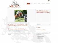 rieger-springpferde.de Webseite Vorschau