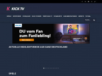 kick.tv Webseite Vorschau
