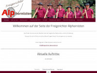 freigerichter-alphornisten.de Webseite Vorschau