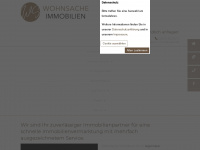 wohnsache-immobilien.com Webseite Vorschau
