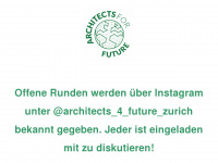 architects4future.ch Webseite Vorschau