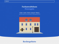 fachanwaltshaus-neuruppin.de Webseite Vorschau
