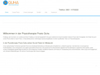 physiotherapie-guha.de Webseite Vorschau