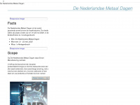 denederlandsemetaaldagen.nl Webseite Vorschau