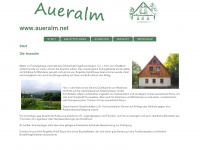 aueralm.net Webseite Vorschau