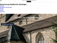 renovierungstadtkirche.wordpress.com Webseite Vorschau