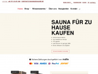 saunazuhause.de Webseite Vorschau