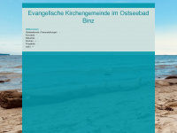 evangelische-kirche-binz.de Webseite Vorschau