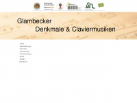 glambecker-claviermusiken.de Webseite Vorschau