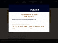 paulaner-brauhaus-nanjing.com Webseite Vorschau