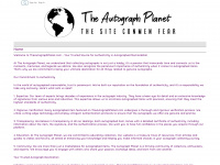 theautographplanet.com Webseite Vorschau