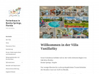 villa-vanillasky.de Webseite Vorschau