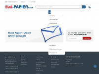 rivoli-papier.ch Webseite Vorschau