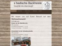 sbadische-backheisle.de Webseite Vorschau