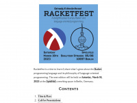 racketfest.com Webseite Vorschau