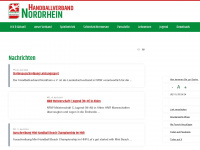 handball-nordrhein.de Webseite Vorschau