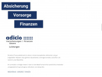 adicio-finanz.de Webseite Vorschau