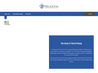 decentia.ch Webseite Vorschau