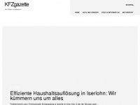 kfzgazette.com Webseite Vorschau