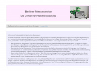 berliner-messeservice.de Webseite Vorschau