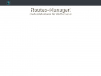 routes-manager.de Webseite Vorschau