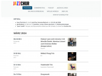 jazzchur.ch Webseite Vorschau