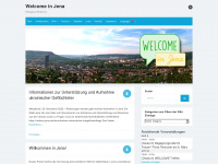 welcome-in-jena.de Webseite Vorschau