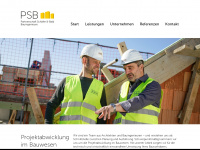 psb-bauingenieure.de Webseite Vorschau
